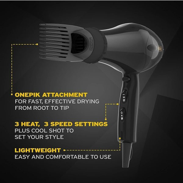 Wahl PowerPik 2 1250W Hair Dryer with Attachments - Black - Image 3