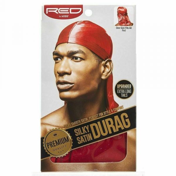 RED BY KISS PREMIUM QUALITY SILKY SATIN DURAG CAP Red