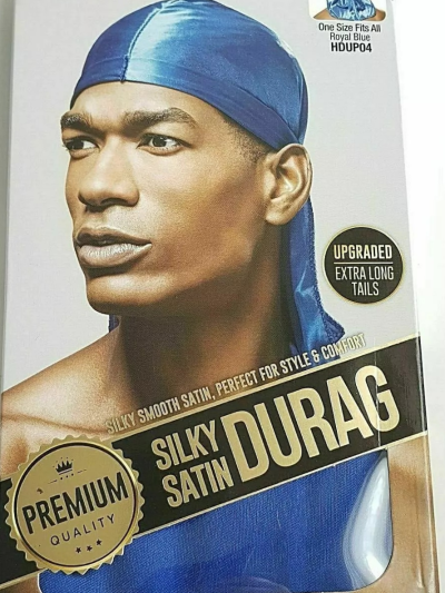 RED BY KISS PREMIUM QUALITY SILKY SATIN DURAG CAP Royal Blue
