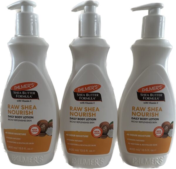 Pack of 3 Palmer's Raw Shea Nourish Daily Body Lotion