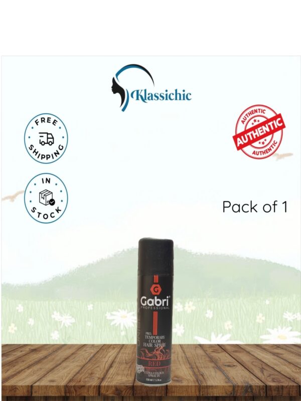 Gabri Professional - Pro Temporary Hair Colour Spray Red 150ml