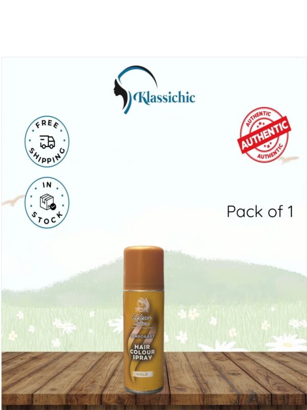 Colour Culture Temporary 125ml Hair Colour Spray - Gold