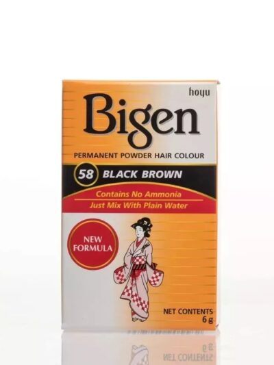 Bigen 58 Black Brown Hair Coloring Powder