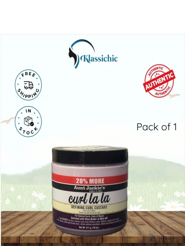 Aunt Jackie's Curl & Coils La La Defining Curl Custard - 15oz