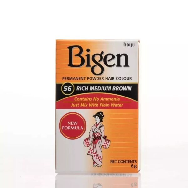 Bigen 56 Rich Medium Brown Hair Coloring Powder