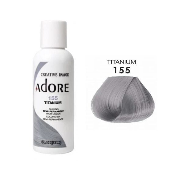 Adore Shining Semi Permanent Hair Colour 155 Titanium 118ml