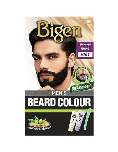 Bigen Men’s Beard Color – Natural  Black (B101)