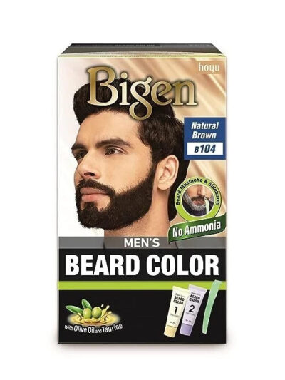 Bigen Men’s Beard Color – Natural Brown (B104)