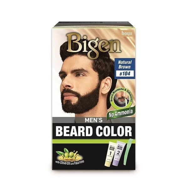 Bigen Men's Beard Color - Natural Brown (B104)