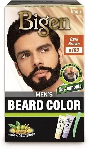 Bigen Men’s Beard Color – Dark Brown  (B103)