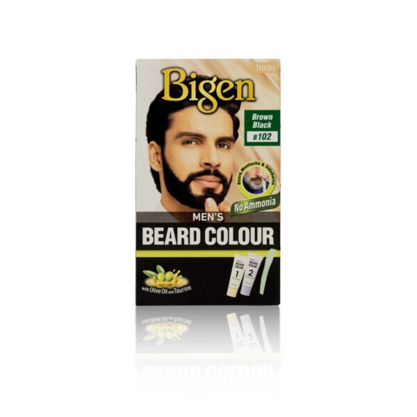 Bigen Men's Beard Color - Brown  Black (B102)