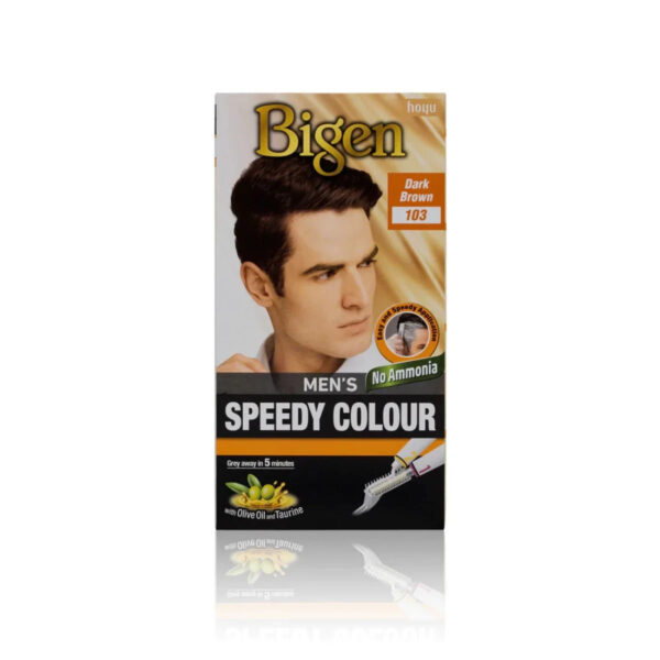 Bigen Speedy 103 Mens Hair Colour Set - Dark Brown