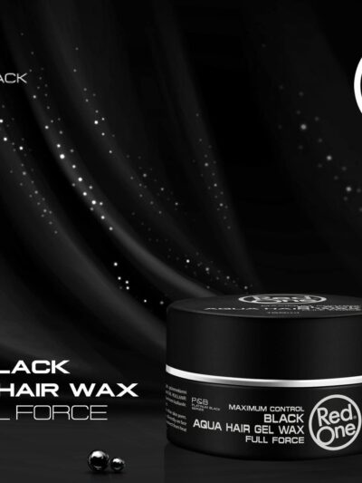 RedOne Hair Styling Wax Black 3×150 ml | Strong Hold Gel Wax | Lime Scent | Shin