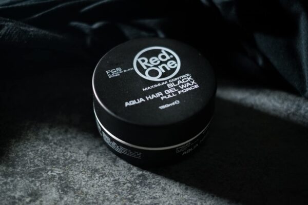 RedOne Hair Styling Wax Black 3x150 ml | Strong Hold Gel Wax | Lime Scent | Shin - Image 3