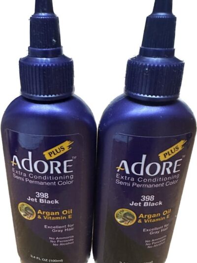2X Adore Plus Extra Condtioning Semi-permenant colour 398 Jet Black
