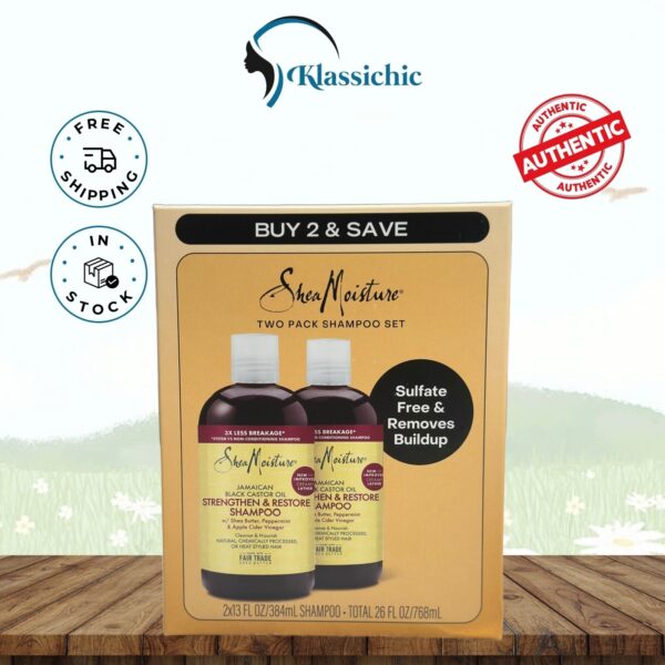 Shea Moisture Jamaican Black Castor Oil Strengthen and Restore Shampoo 13oz