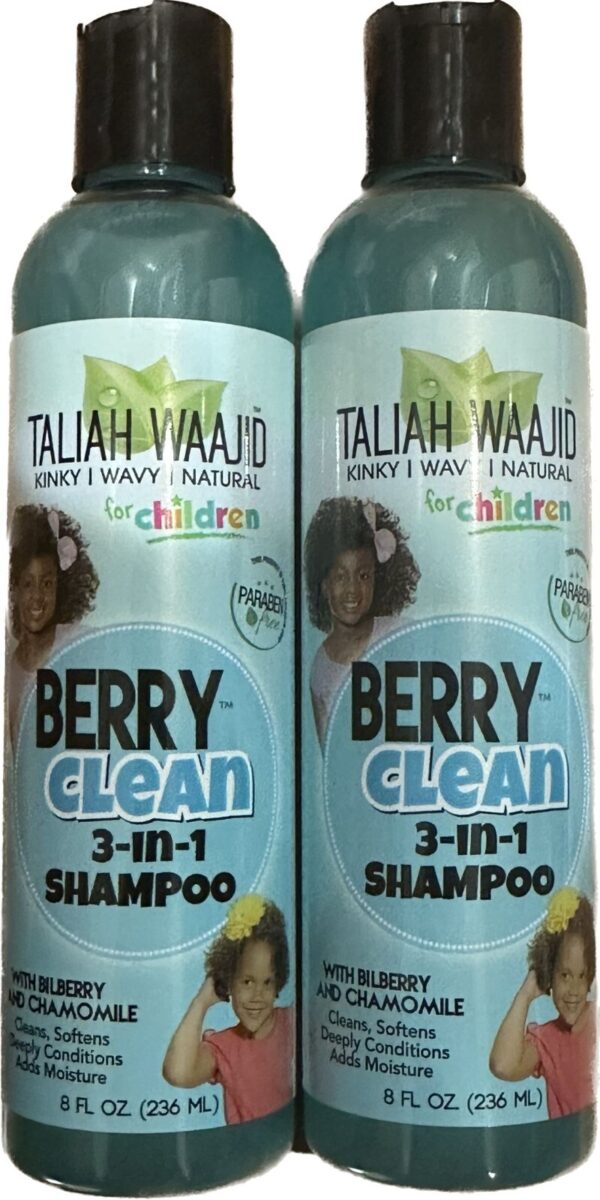 2X Taliah Waajid for Children  Natural Berry CLean 3-in-1 Shampoo 237ml