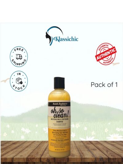Aunt Jackie’s Oh So Clean Moisturizing & Softening Shampoo – 12 oz